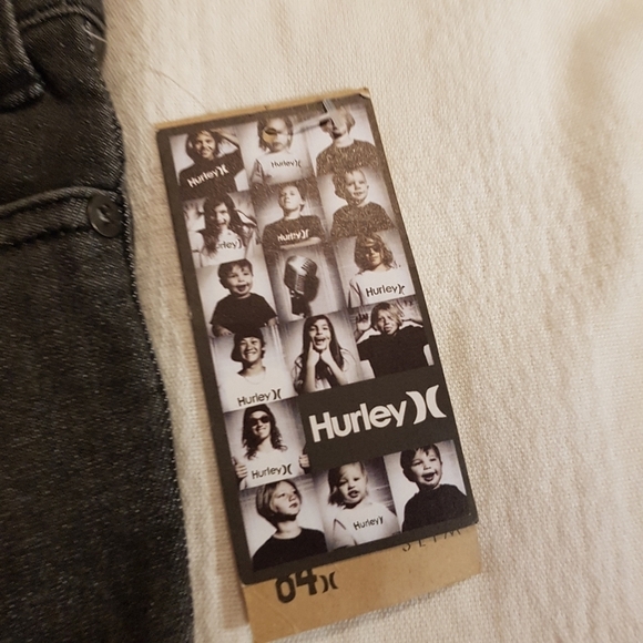 Hurley black wash boys 12 months jeans - Picture 3 of 4